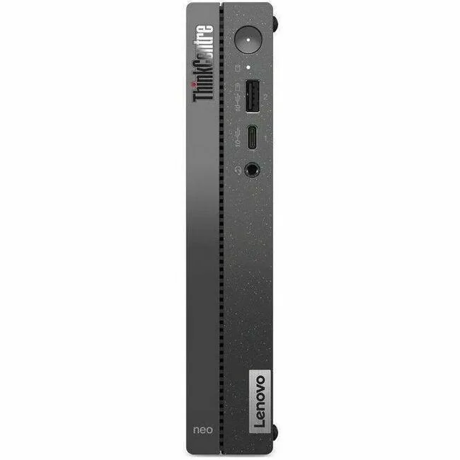 Small black Lenovo ThinkCentre neo 50q Gen 4 Tiny desktop