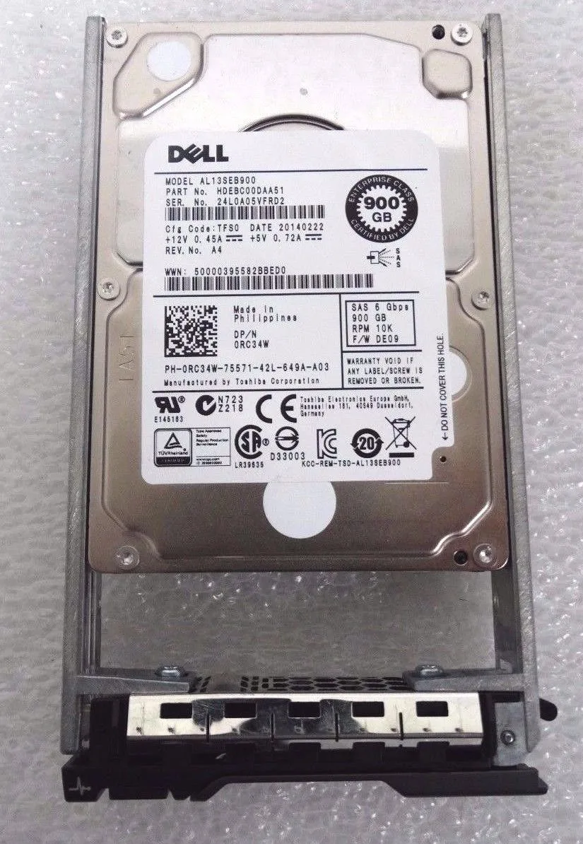 DELL DELL AL13SEB900-DELL 900GB 10000 RPM SAS 2.5 internal hard drive — 제품 사진