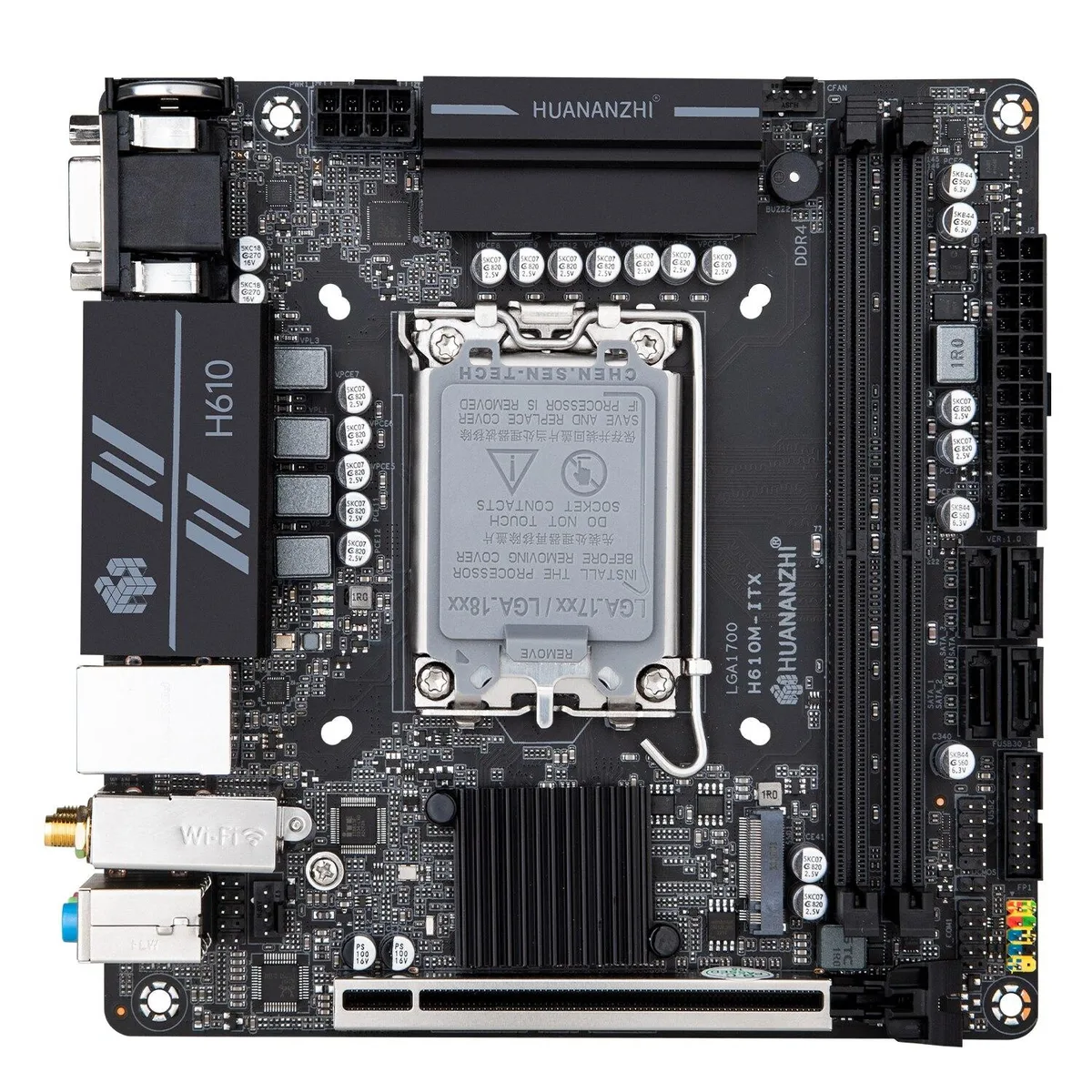WMtec WMtec H610M ITX server motherboard LGA 1700 DDR4 64GB 12 13 Gen — product photo