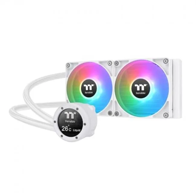 Thermaltake Thermaltake TH240 V2 Ultra ARGB Snow CL-W404-PL12SW-A liquid cooler — termékfotó