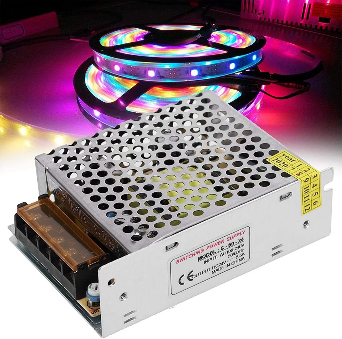 myVolts myVolts S-60-24 24V 2.5A 60W AT power supply — photo du produit