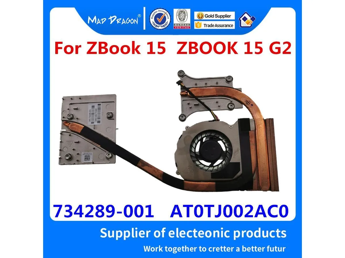 Fans Fans Heatsink and Fan for HP ZBook 15 G2 NVIDIA K1100M GPU 734289-001 — fotografia produktu
