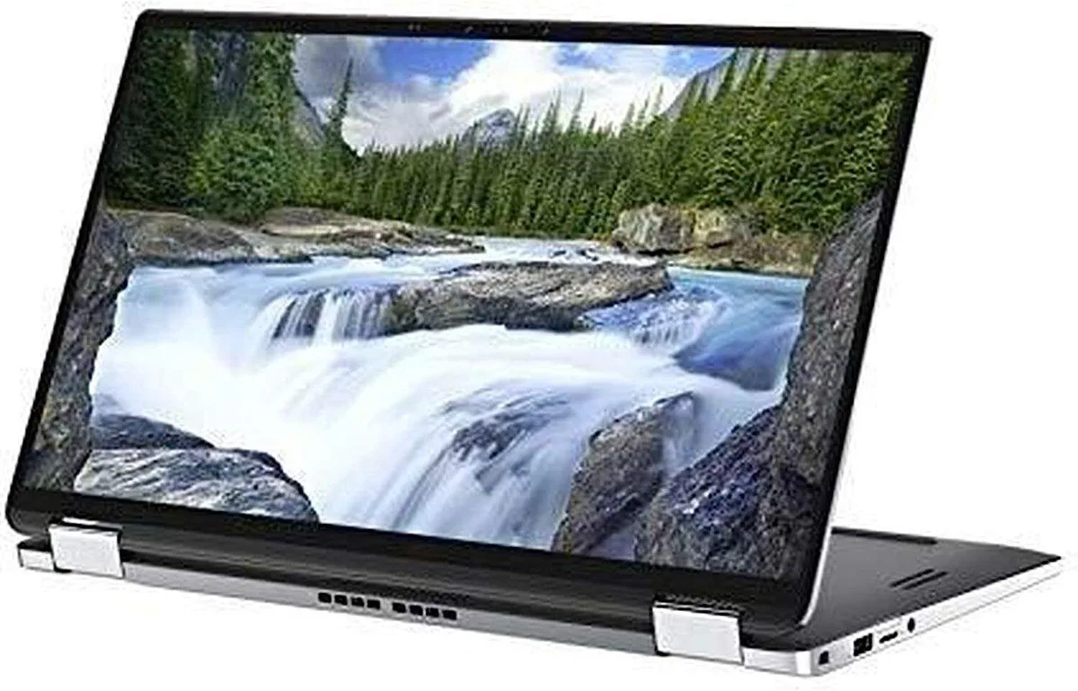 Black 14-inch 2-in-1 laptop with touchscreen display and backlit keyboard