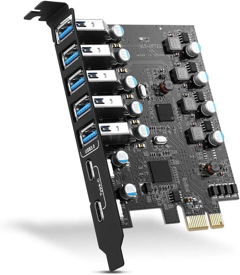 ESTONE ESTONE FF3D516G6000HC38ADC01 PCIe USB 3.0 7‑port expansion card — 제품 사진
