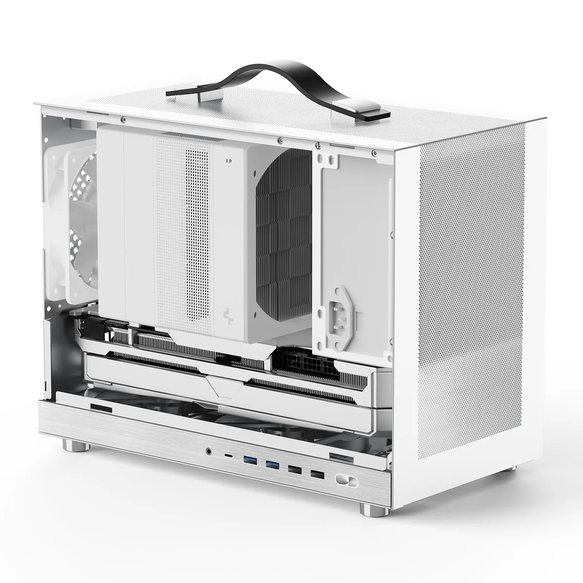 Shiny Snake Shiny Snake G300 White SFF PC Case 16.8L Micro-ATX 340mm GPU — photo du produit