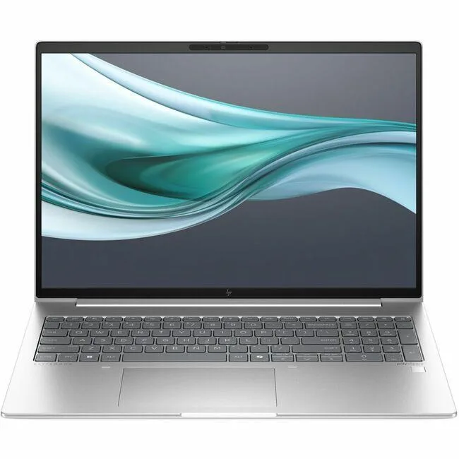 Silver 16 inch laptop with matte screen and thin bezels