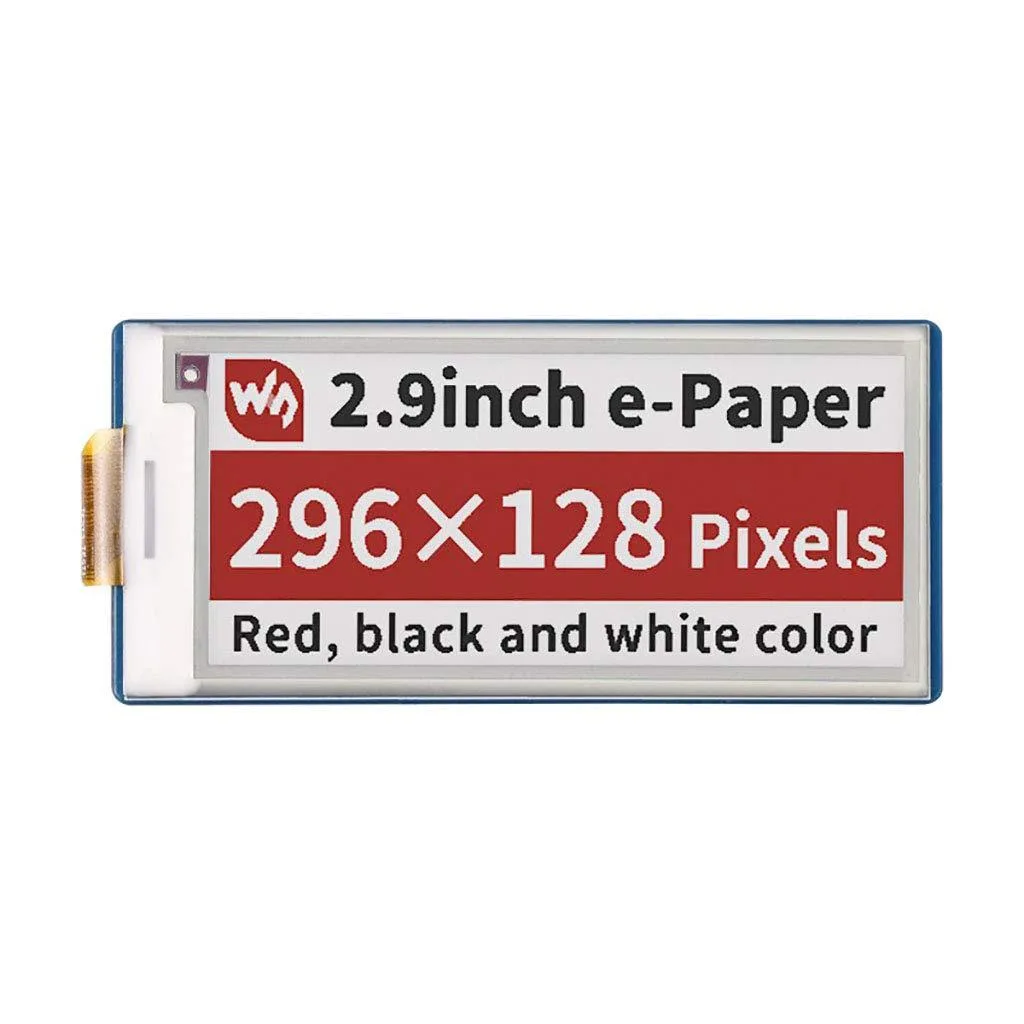 LORDWORLD LORDWORLD 2.9inch E-Paper Display Module (B) HAT 296×128 for Raspberry Pi Pico — foto produk