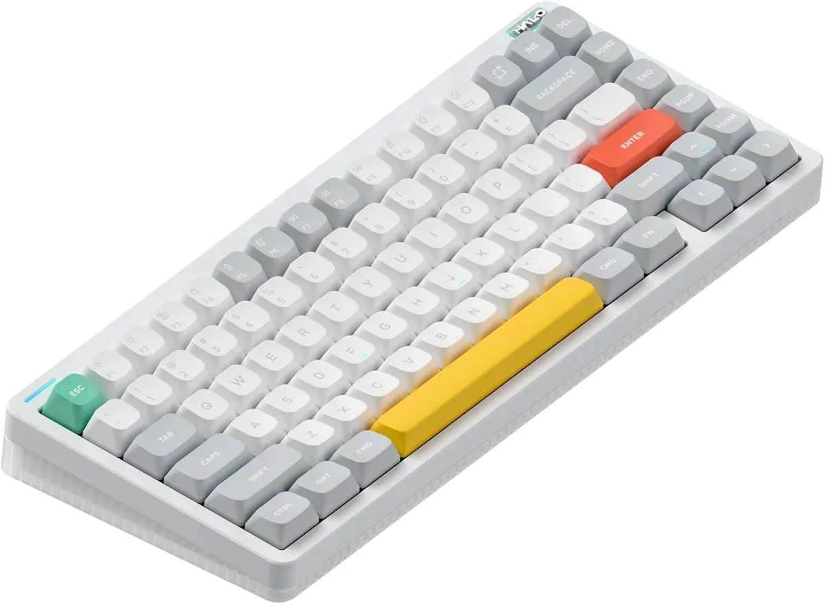 NuPhy NuPhy Halo75 V2 75% Wireless Gaming Keyboard White Raspberry 46gf — product photo