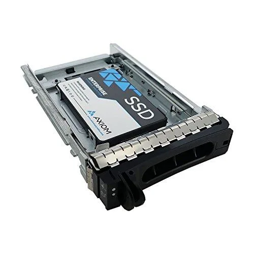 Rectangular 2.5-inch enterprise SSD with silver metal casing and hot-swap connector