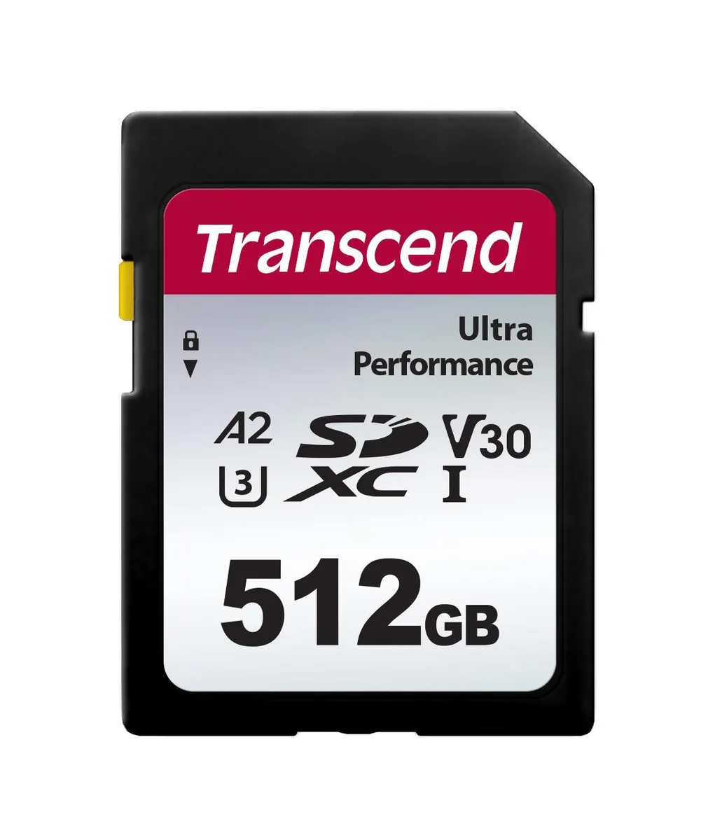 Transcend Transcend TS512GSDC340S 512GB SDXC UHS-I V30 U3 A2 memory card — תמונת המוצר