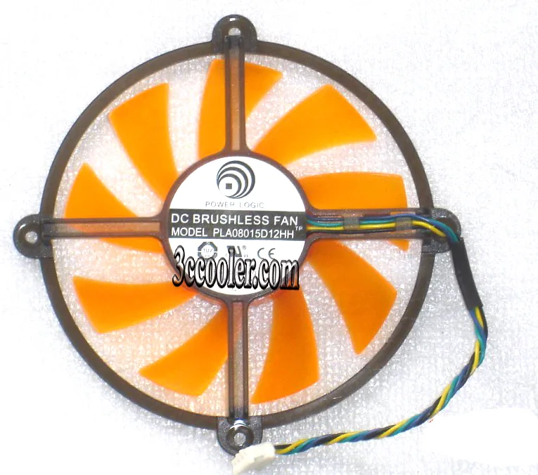 OEM Industries OEM Industries PLA08015D12HH 12V .35A 4-pin orange circular fan — toote foto