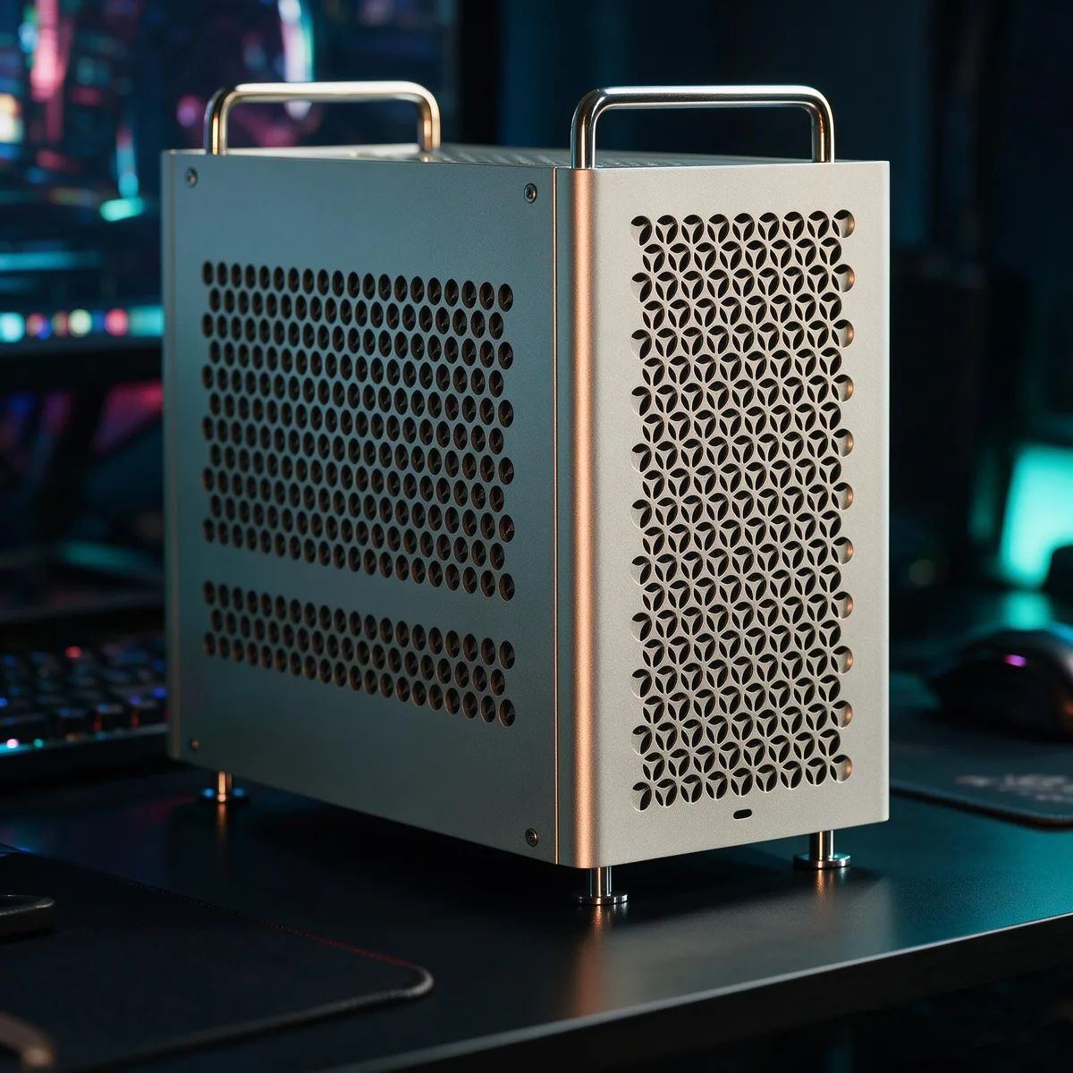 Gintol Gintol ZZAW B2 Pro Mesh PC Case Silver — photo du produit