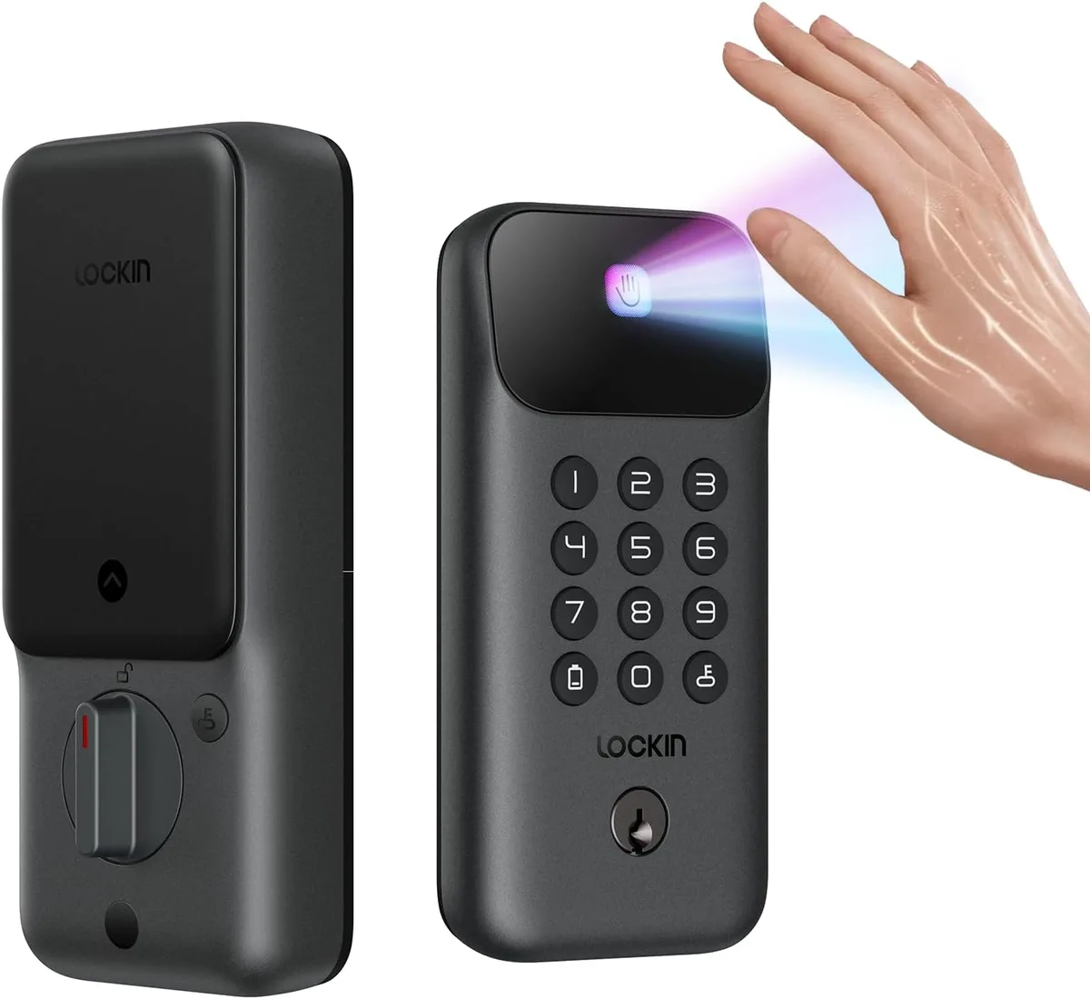 Lockin Lockin Veno Go Smart Door Lock Palm Vein Black — foto del prodotto