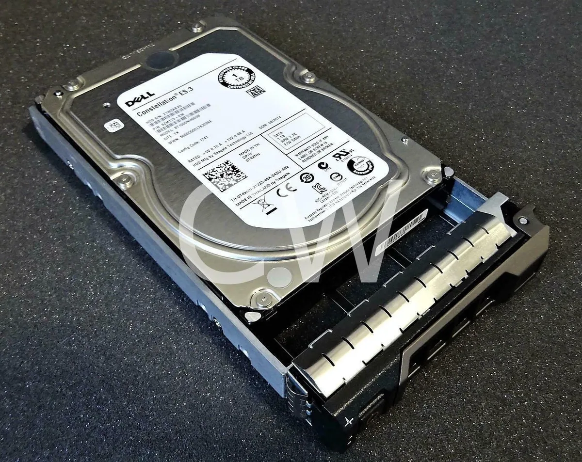 Silver 3.5 inch SATA hard drive bare unit