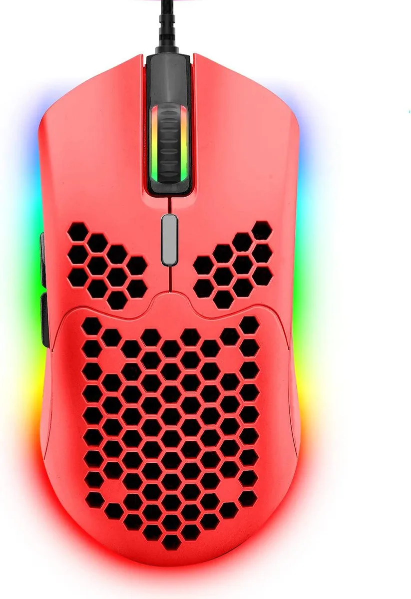 zhhcyyds zhhcyyds M1 Wired Gaming Mouse 6400 DPI 69g Red — foto produk