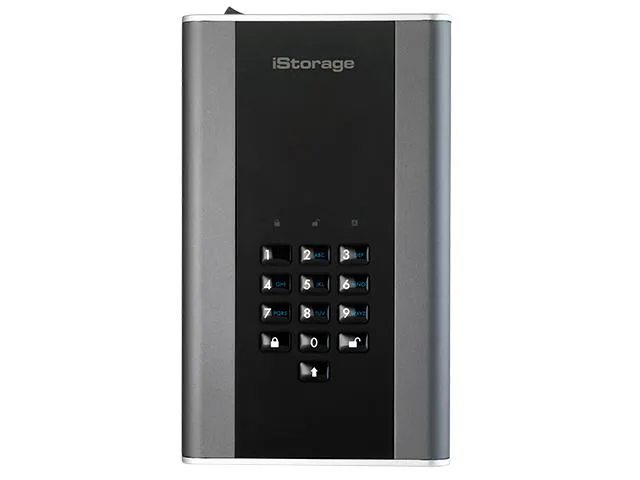 iStorage iStorage diskAshur DT2 20TB Graphite external hard drive — foto produk