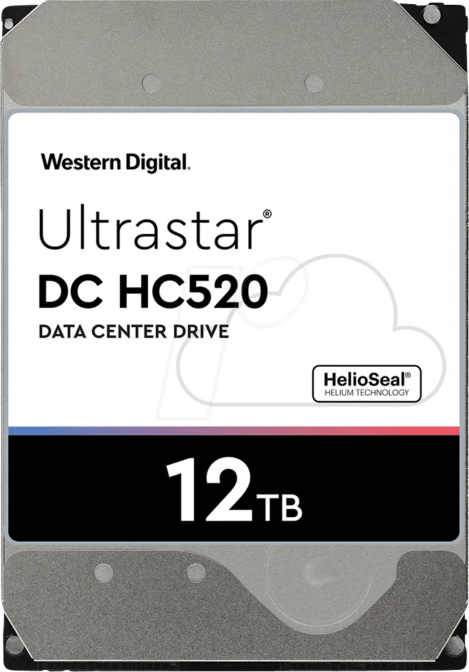 Western Digital Western Digital Ultrastar DC HC520 12TB SAS 12Gb/s 7200RPM 3.5" Enterprise HDD — 商品写真