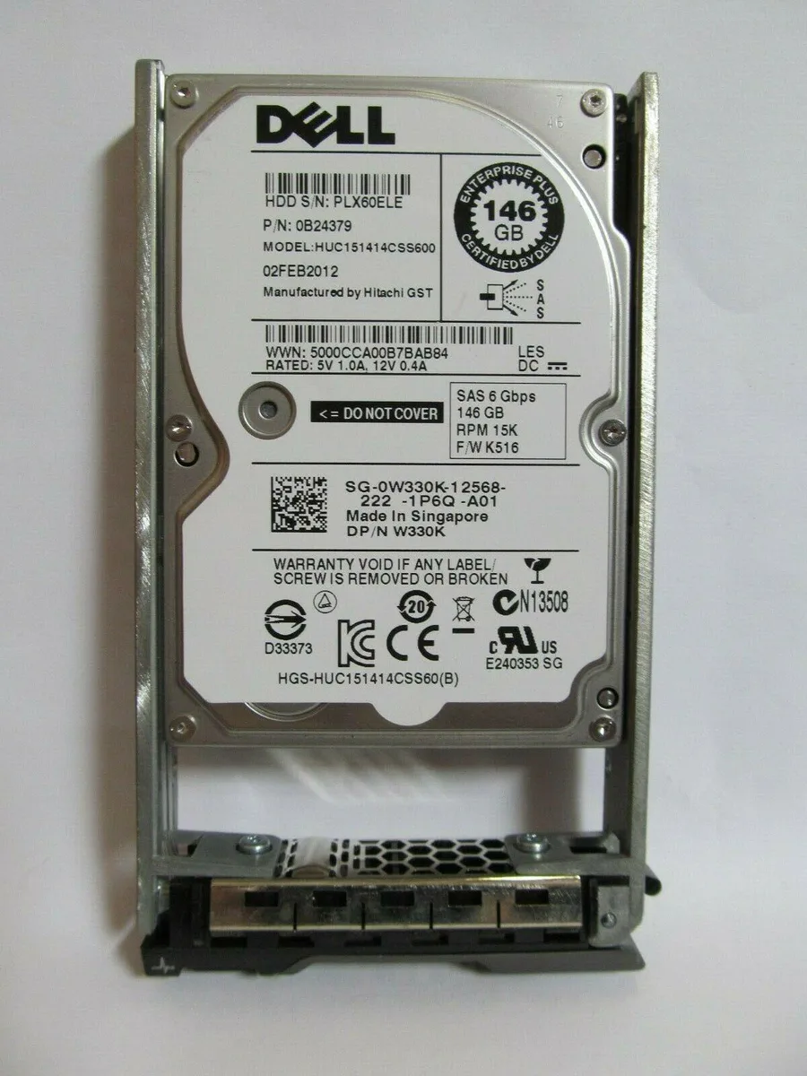 DELL DELL HUC151414CSS600 146GB 2.5" SAS 15000RPM 64MB internal hard drive — ภาพสินค้า