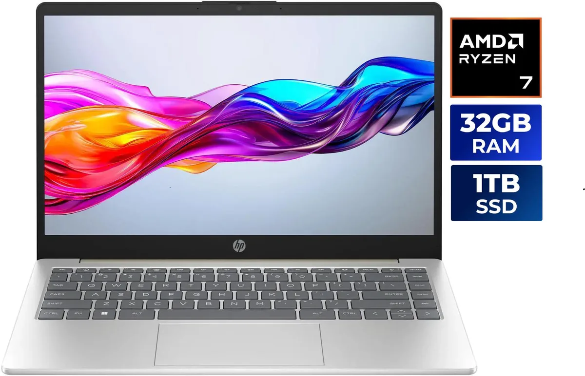 HP HP B43BVUA#ABA laptop Ryzen 7 7730U 32GB 1TB NVMe 14" HD — photo du produit