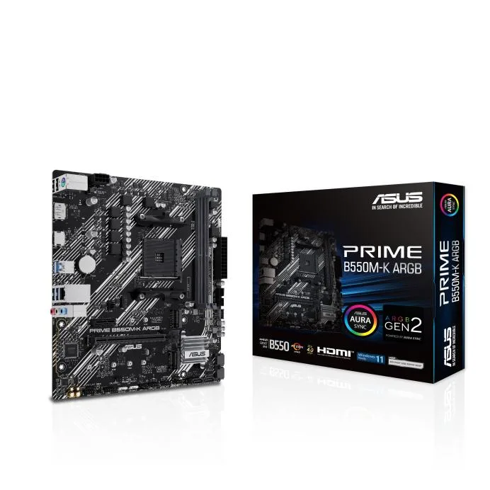 ASUS ASUS PRIME B550M-K ARGB AMD motherboard — product photo