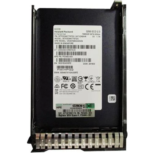 HPE 7.68 TB 2.5 inch SATA enterprise SSD with carrier