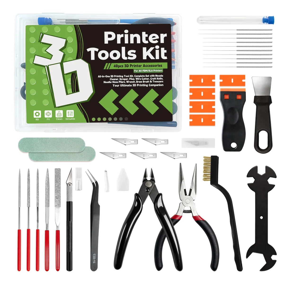 Dimili 3D Printer Tools Kit-01 40-piece 3d printers accessory — 제품 사진