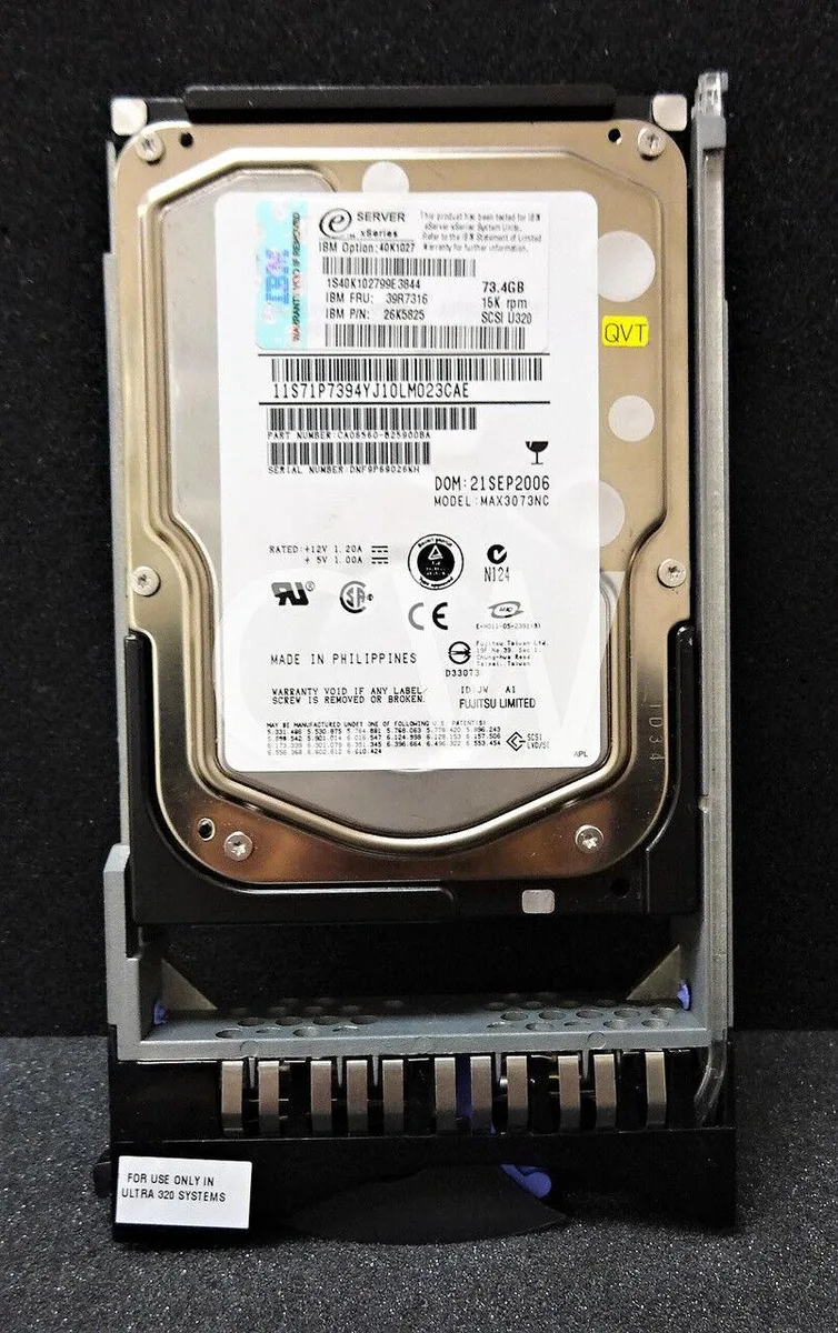 IBM IBM MAX3073NC 73GB 15K U320 8MB SCSI 3.5" HS Hard Drive — fotografia produktu