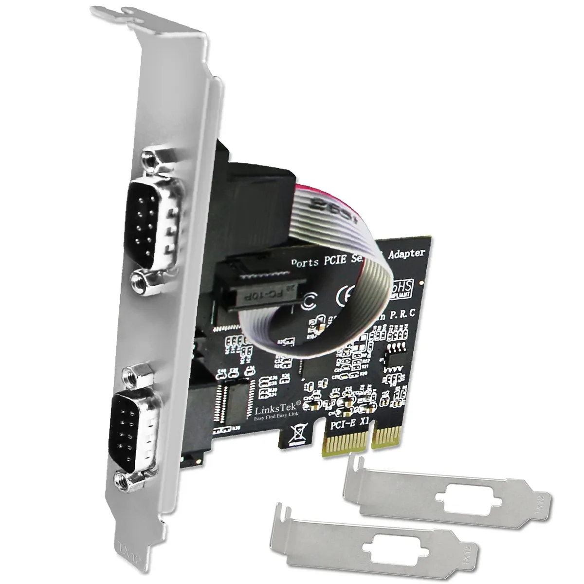  HP PCIE-SE2 2-Port PCIe RS-232 DB9 Serial Card — 商品写真