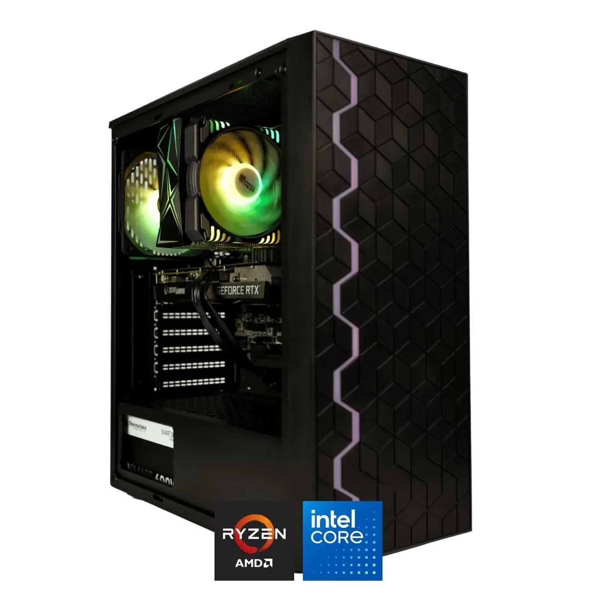 Hyper Cyber Hyper Cyber Storm X Gaming PC Ryzen 5 5500 ARC B580 16GB DDR4 2TB NVMe — product photo
