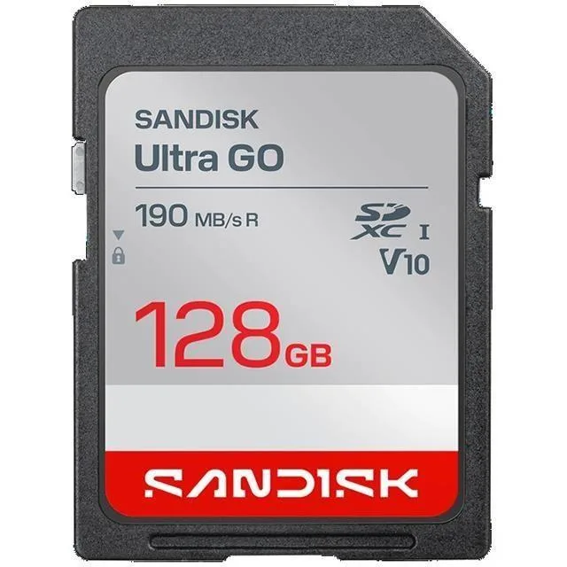 SanDisk SanDisk Ultra GO SDXC 128GB 190MB/s memory card — 제품 사진