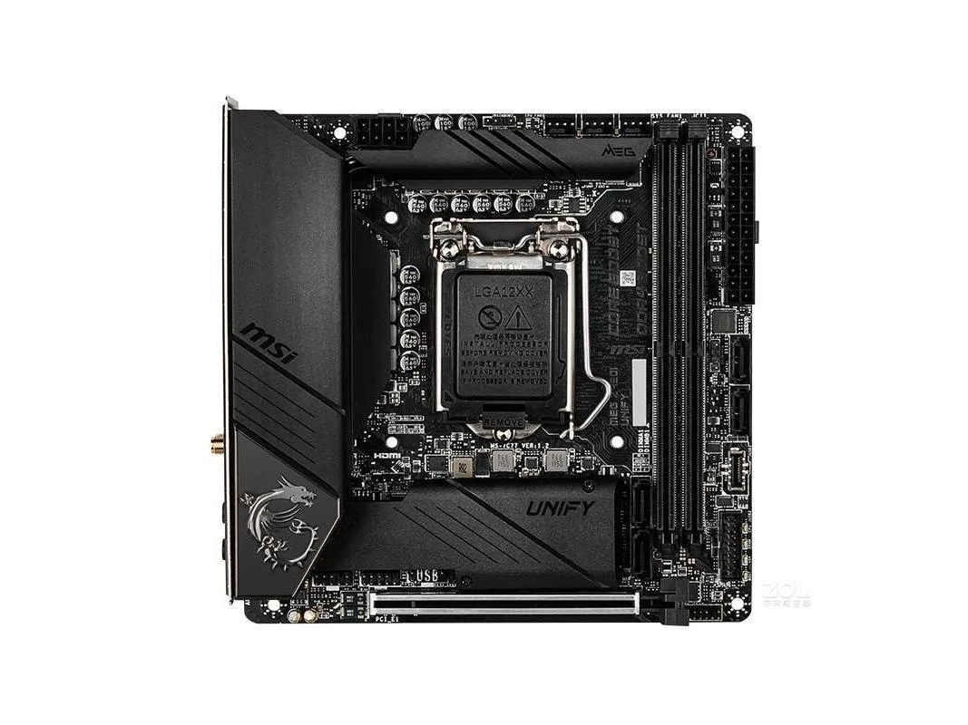 MSI MSI MEG Z490I UNIFY LGA 1200 Intel Z490 motherboard 64GB DDR4 — fotografie produktu