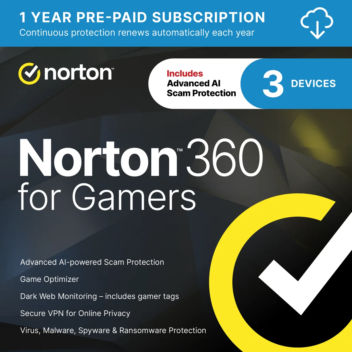 Norton Norton 360 for Gamers 21412809 internet security — product photo