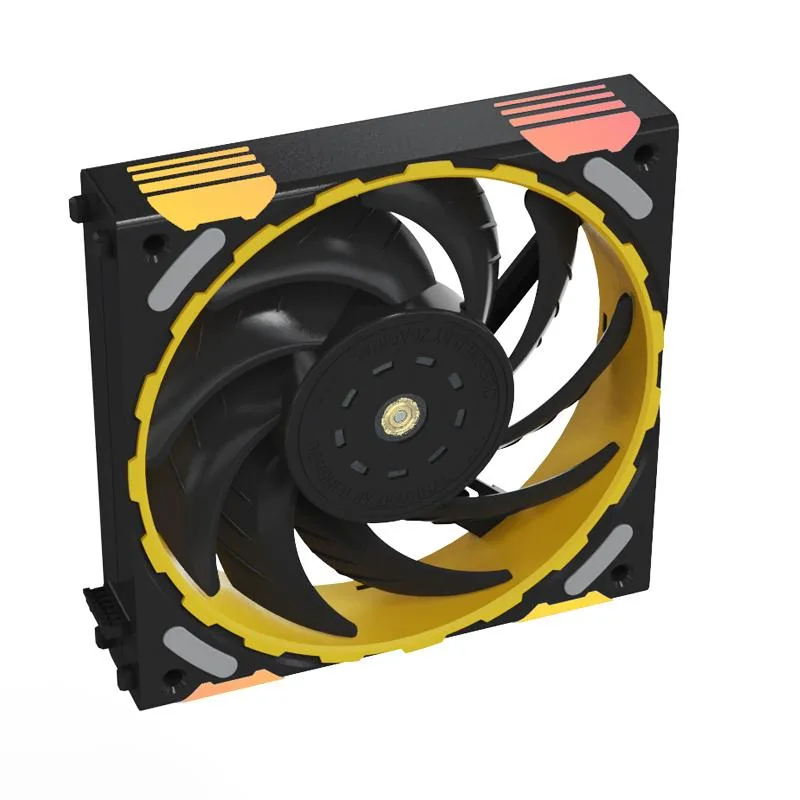 YESTON YESTON Zeaginal ZC-ZHUISHEN TI Black LED 120mm Case Fan — 商品写真