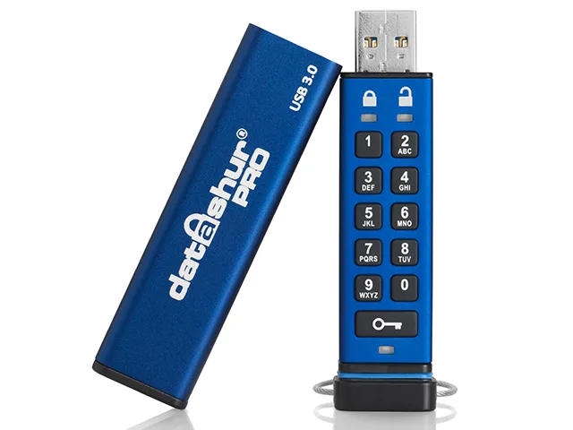 iStorage iStorage datAshur Pro 64GB USB 3.2 Gen 1 Secure Flash Drive IS-FL-DA3-256-64 — fotografia produktu