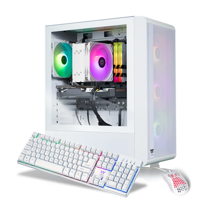 Thermaltake Thermaltake S2QT-B550-R66-LCS gaming PC Ryzen 5 5600 16GB DDR4 1TB SSD Radeon RX 6600 — photo du produit