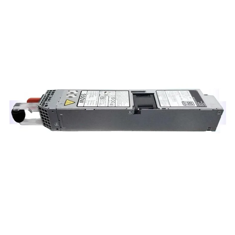 Rectangular ATX power supply unit with matte black metal casing and rear cooling fan visible
