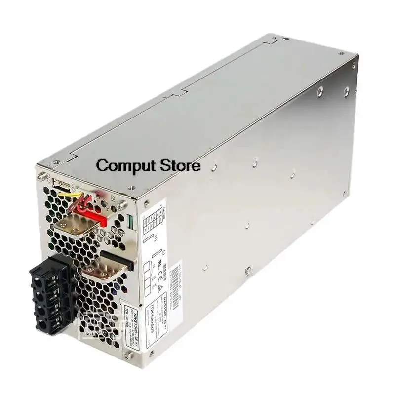 Rectangular metal ATX power supply unit, silver finish