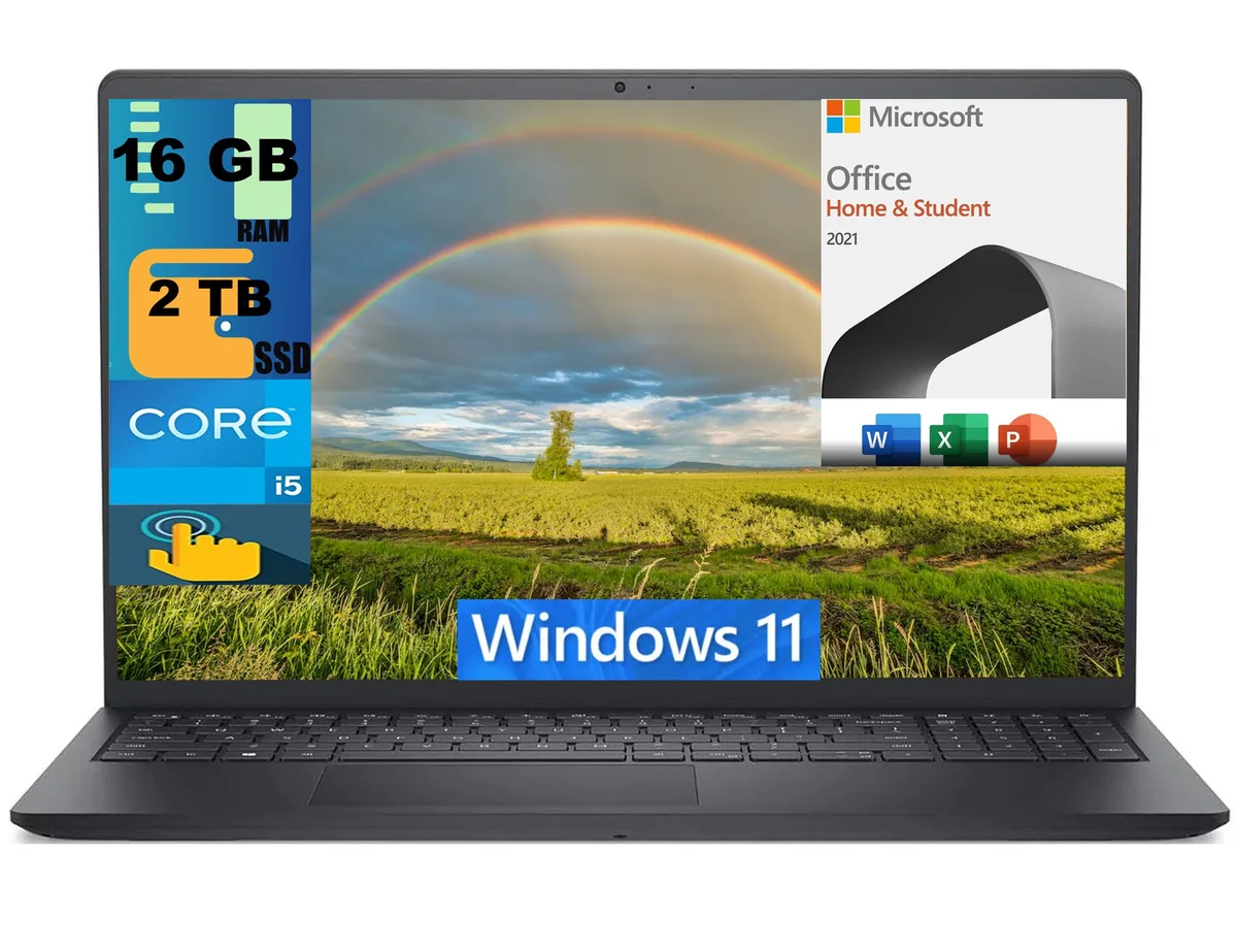 DELL DELL Inspiron 15 3520 laptop 15.6" FHD touchscreen i5-1235U 10-core 16GB 2TB — photo du produit