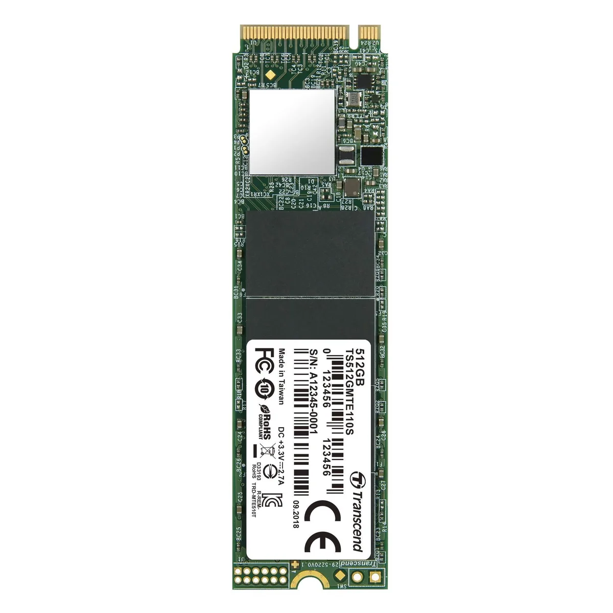 Transcend Transcend 110S 512GB M.2 2280 PCIe 3.0 x4 internal SSD — product photo