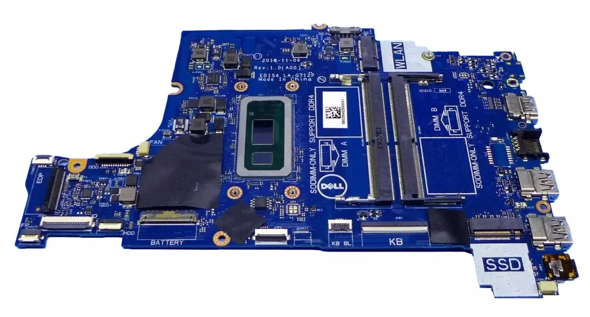 DELL DELL LA-G712P Motherboard Pentium 5405U 2.3GHz DDR4 laptop replacement part — product photo