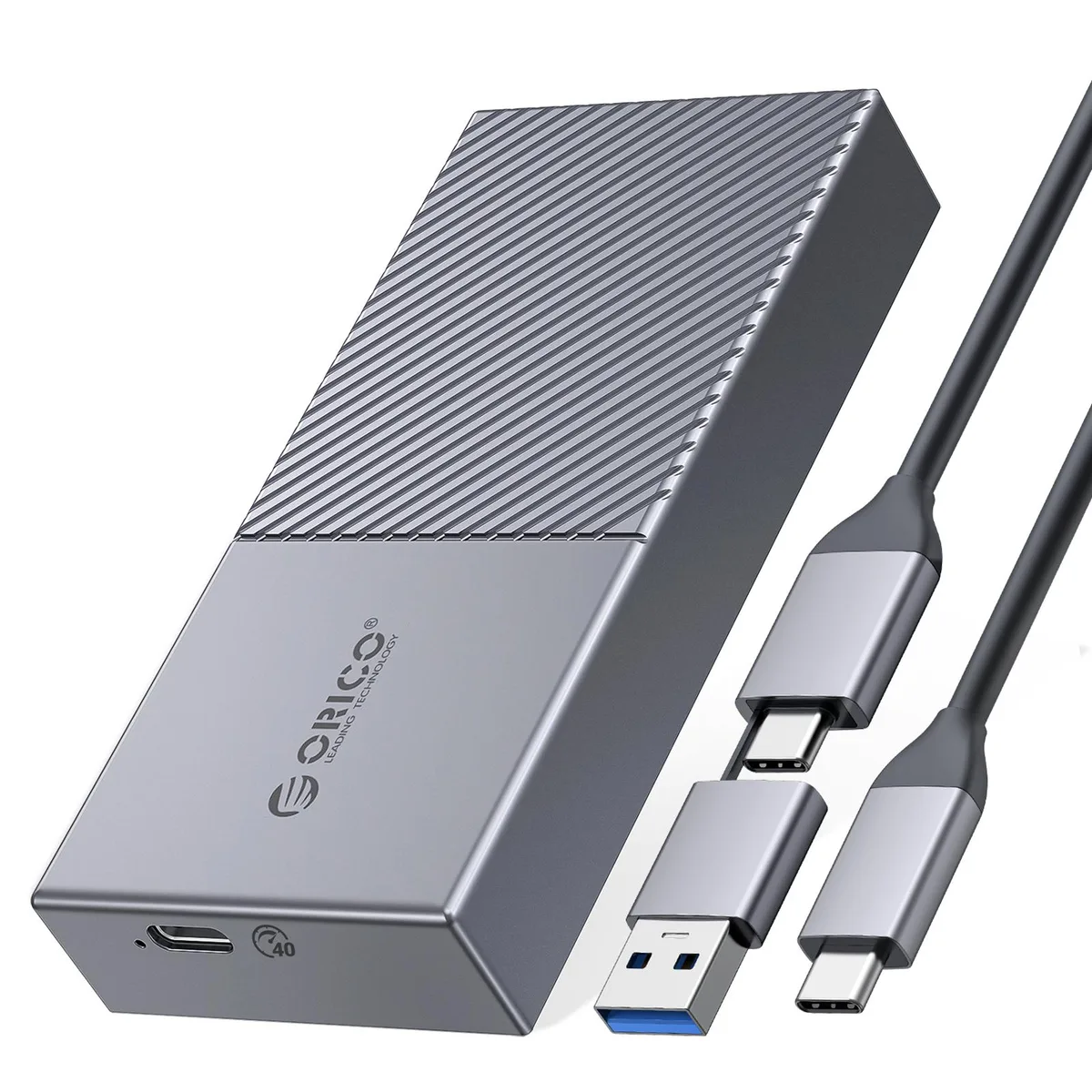 Orico Orico M2V01-C4-GY-BP USB4 40Gbps M.2 NVMe drive enclosure — produktbild