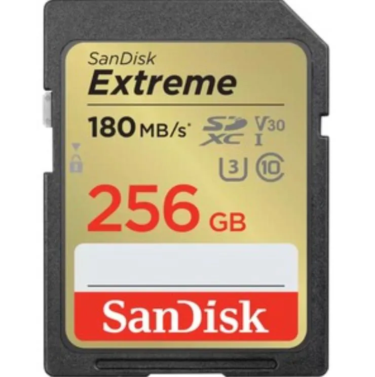 SanDisk SanDisk Extreme 256 GB SDXC U3 V30 180/130 MB/s SDSDXVV-256G-ANCIN — ภาพสินค้า