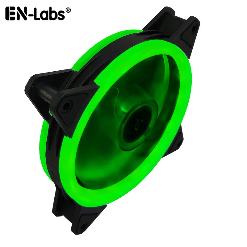 EN-Labs EN-Labs SR12025GN 120mm case fan Green LED 1200 RPM 16 dB 53.02 CFM — photo du produit