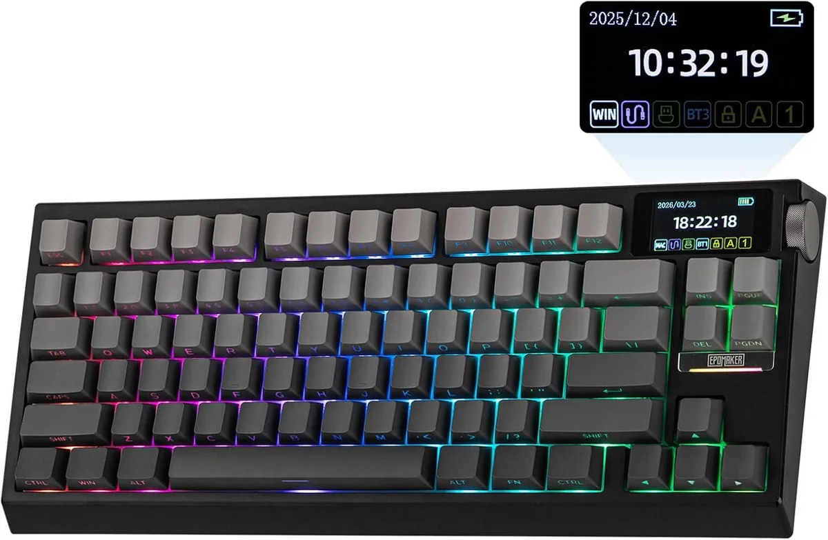 Epomaker Epomaker G84 Pro 75% Wireless Gaming Keyboard 81 Keys 8000mAh — photo du produit