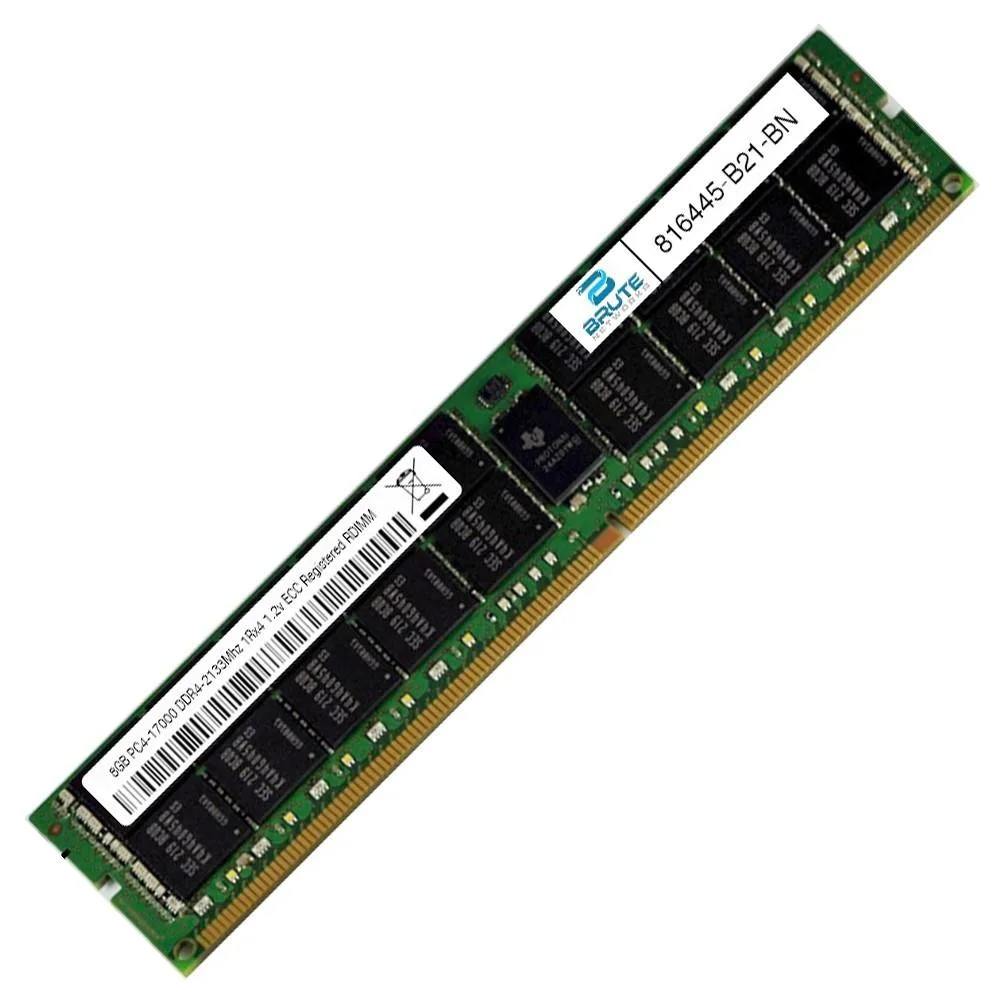 Brute Networks Brute Networks 8GB DDR4-2133 ECC RDIMM 1Rx4 1.2V CL15 288-pin — photo du produit