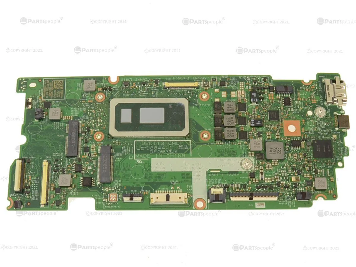 Green rectangular circuit board with silver CPU socket and black RAM chips