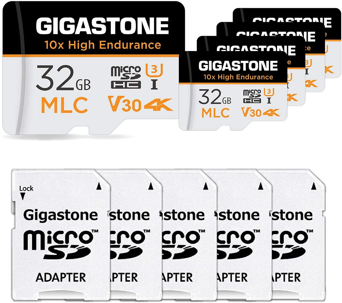 Gigastone Corporation Gigastone Corporation 32GB 5-Pack MLC High Endurance MicroSD Card — 제품 사진
