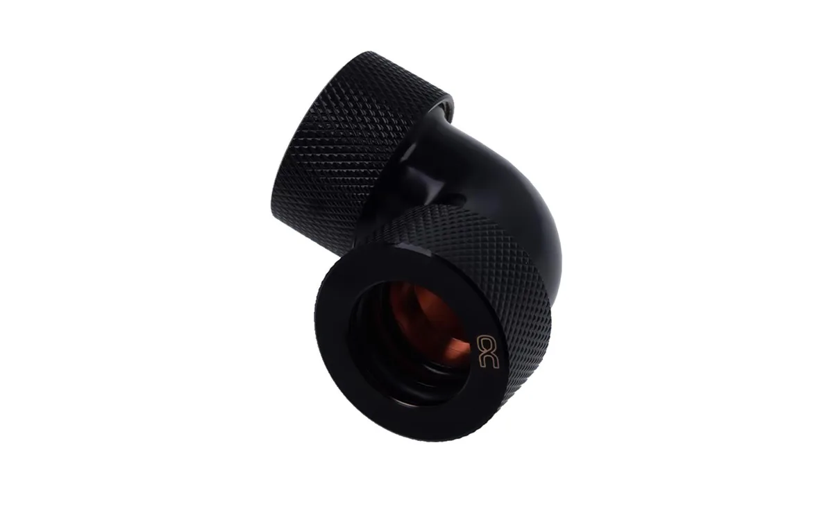 Alphacool Alphacool HT 16mm HardTube Compression Fitting 90° Elbow Deep Black 17298 — fotografie produktu