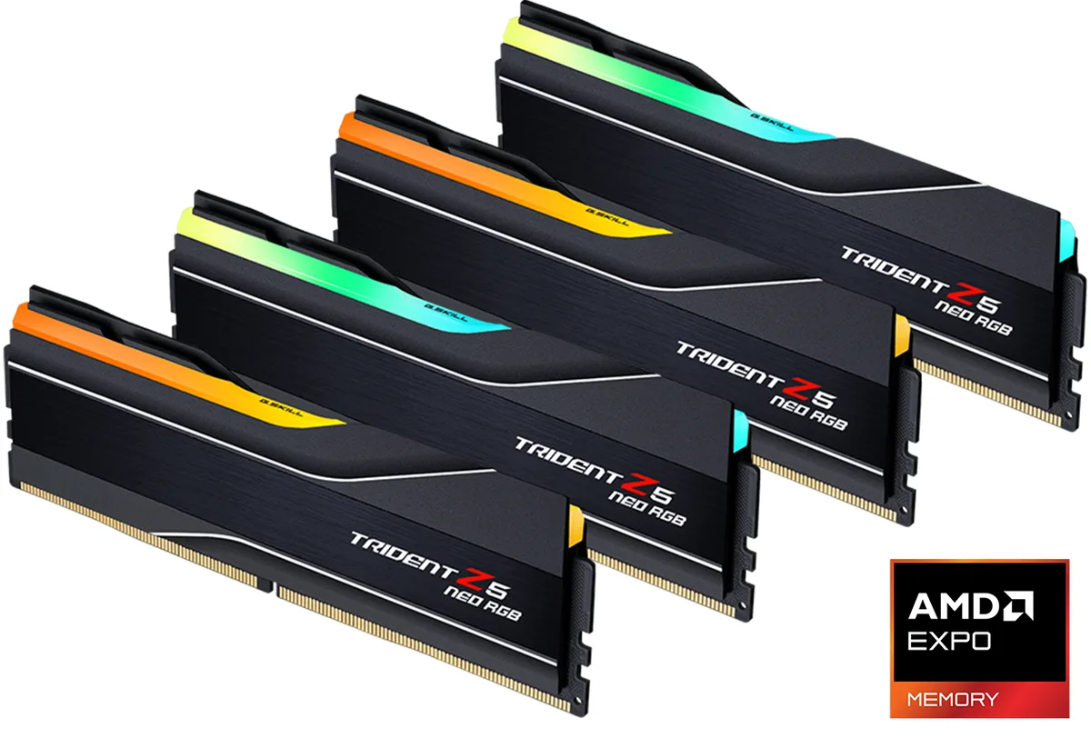 G.SKILL G.SKILL F5-6000J3644D64GX4-TZ5NR 256GB (4 x 64GB) DDR5 6000 CL36 desktop RAM — product photo