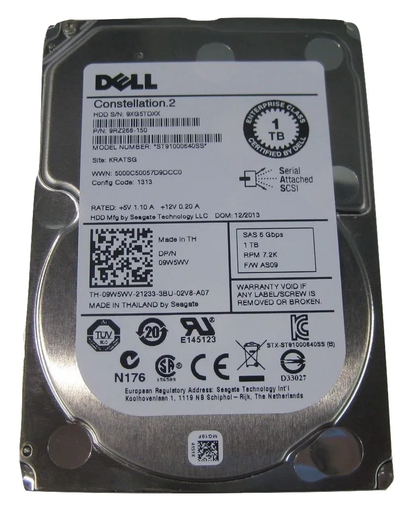 DELL DELL Constellation.2 1TB 7.2K 2.5" 6G SAS internal hard drive — foto del producto